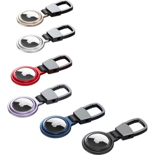 Magnetic Metal Protective Case For Apple Airtag Bumper Cover Keychain for Airtags Locator Tracker Anti-lost Device Protect Shell