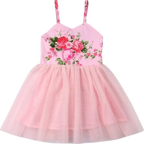 Lovely Toddler Baby Girls Kids Princess Wedding Party Tulle Dress Sundress Newborn Baby Girl Clothes Sleeveless O-neck