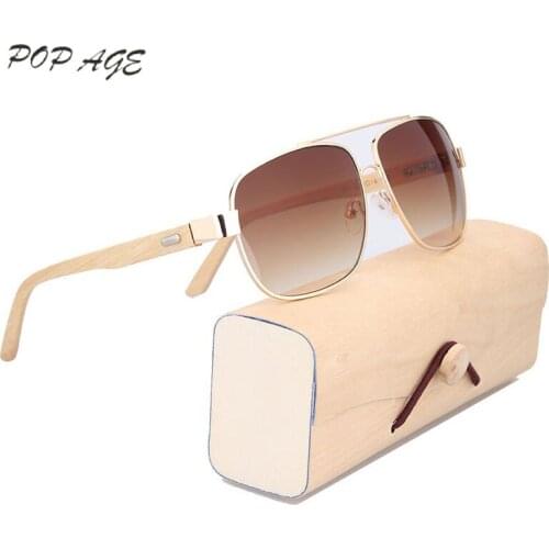 Men Sunglasses Vogue Design Metal Frame Goggles Eyewear Square Sun Glasses Men Sunglasses Pilot Style