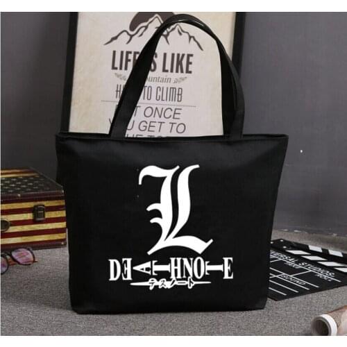 New Death Note Handbags Anime Bags Cartoon Canvas Women Student Shoulder Bag