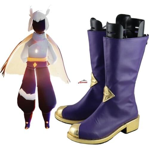 Sky Children of Light Cosplay Shoes Purple Boots Halloween Carnival Accessories