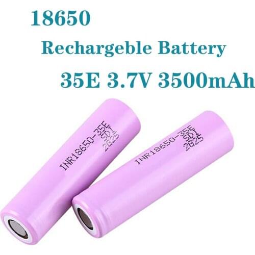 1-10PCS Actual capacity original power 18650 lithium battery 3500mAh 3.7v 25A high power INR18650 for electrical tools