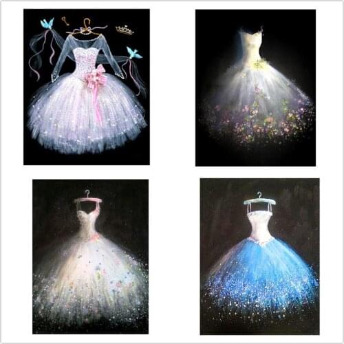Dpsupr Full Square/Round 5D DIY Diamond Embroidery "Ballet Cloth" Diamond Painting Cross Stitch Rhinestone 3D Decor Gift