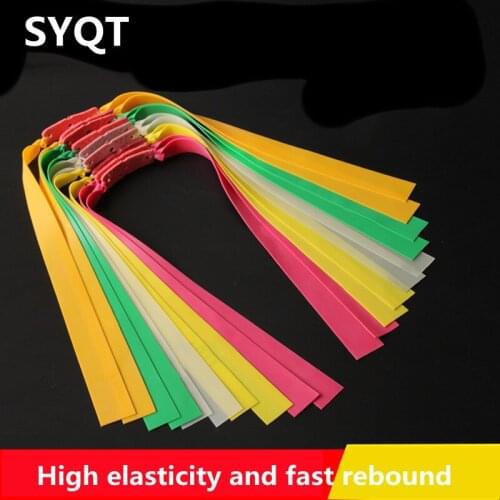 High Power High Slingshot Flat Leather Thickened Durable Rubber Band Slingshot Special Outdoor Shooting Hunting Rebound Fast