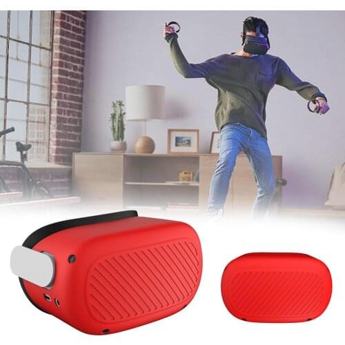 Silicone Protective Cover Shell Case For Oculus Quest 2 VR Headset Head Cover Anti-Scratches For Oculus Quest 2 VR Accessories