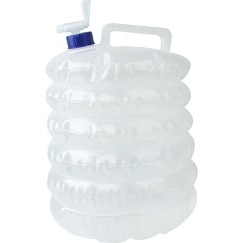 10L Folding Water Bottle Outdoor Camping Trip Self-Driving Car with Telescopic Large Thick Food Water Storage Bucket