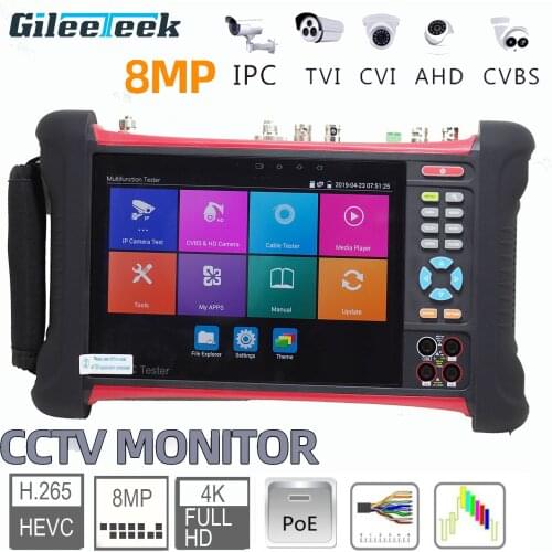 Tester Monitor X7MOVTAHDS 7 inch touch screen all-in-one multi-functional IPC Tester Cable tracer TDR cable test Audio