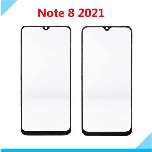 Outer Glass For Xiaomi Redmi Note 8 2021 Touch Screen Front Panel Glass Lens LCD Outer Glass For Redmi Note8 2021