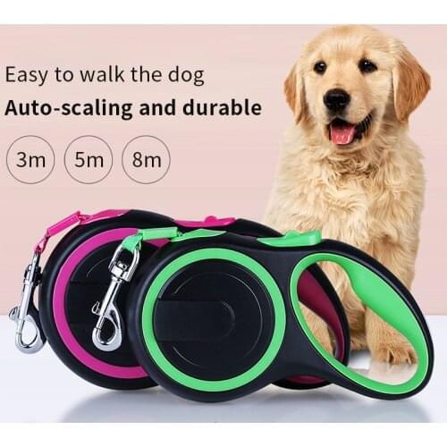 Retractable Dog Leash 3M/5M Nylon Automatic Flexible Dog Puppy Traction Rope Belt Dog Leash for Small Medium Dogs Pet Supplies