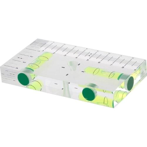 High Precision Transparent Two Direction Magnetic Level Bubble Mini Level