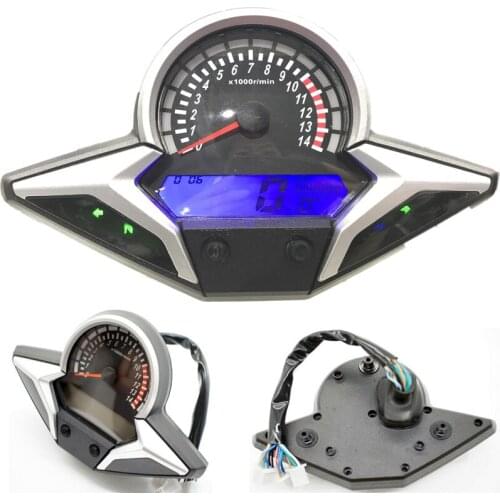 DC 12V Universal Motorbike Scooter Motor Odometer Tachometer Speedometer Fuel Meter Motorcycle Speed Meters 14000RPM Instruments