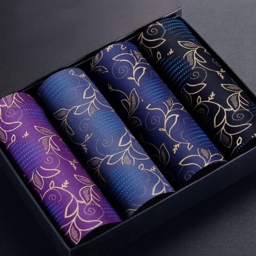 2020 Panties Mens 4Pcs\lot Modal Underwear Organic Natural Bamboo Fiber Boxers Men Sexy Boxers Ventilate Plus Size Boxers L-5XL