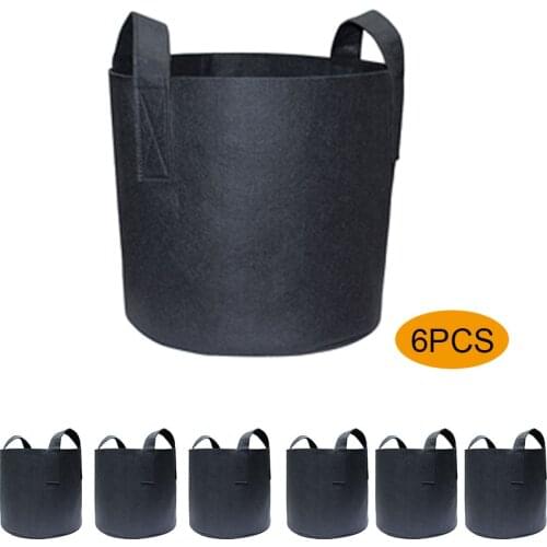 5 10 30 Gallon Grow Bags Aeration Fabric Pots with Handles
