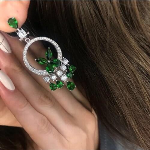Женские серебрянные серьги Cargemily China At AliExpress