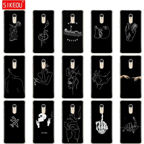Case For Xiaomi Redmi Note 4/note 4 pro Case soft silicon Cover for Redmi Note 4X/note 4x pro bumper global version cute black