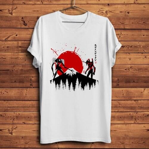 Mecha fight eva THIRD ANGEL SAKIEL funny anime tshirt Men summer new White Casual short sleeve T Shirt Unisex streetwear tee