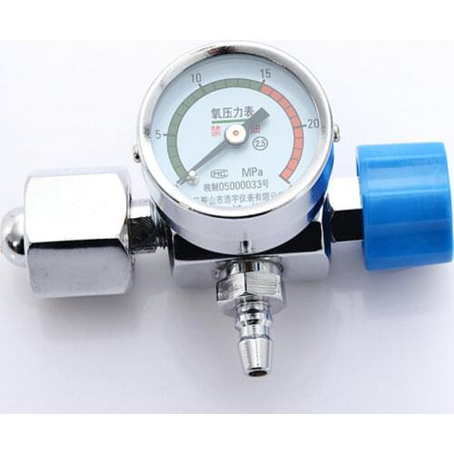 Oxygen Pressure Gauge Pressure Reducing Valve Table Oxygen Cylinder Single Meter Valve 10L15L20L40L Rising Valve Aquarium