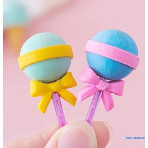 2021 NEW 1 Pack Of 4 Pencil Erasers Cartoon Ice Cream/Lollipoo/Popsicle Erasers High Quality Cute Kawaii