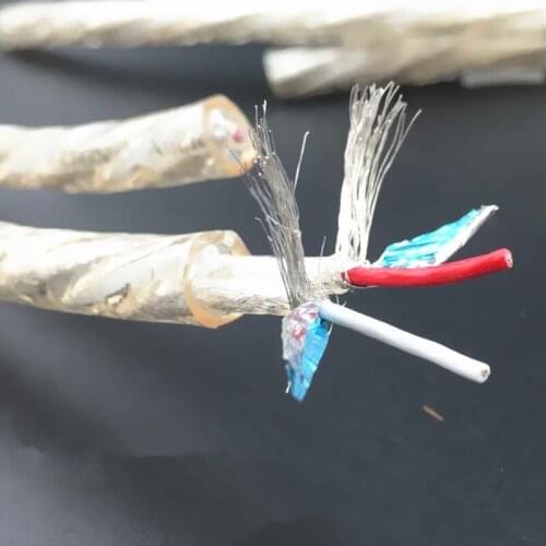 LITON Silver plated wire hifi signal line shielding wire 7N audio cable