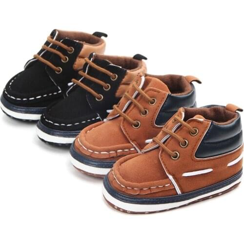 Baby Boy Soft Sole First Walkers Toddler Infant Anti-slip Casual Walking Crib Shoes Boys