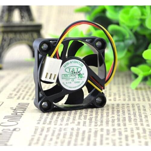 The original T&T40*40*10 DC12V 0.18A MW-410H12B NF8 3pin mute dual ball fan speed