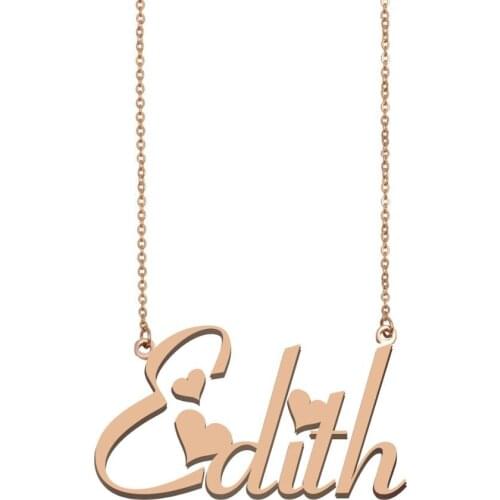 Edith Name Necklace , Custom Name Necklace for Women Girls Best Friends Birthday Wedding Christmas Mother Days Gift