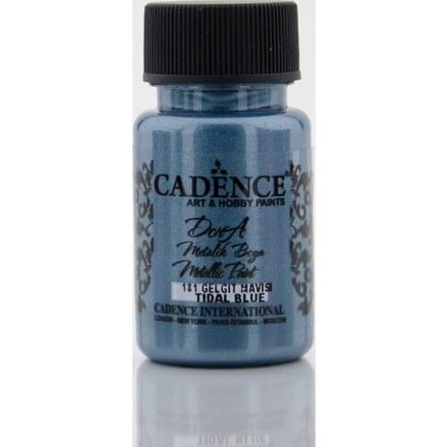 Cadence Dora Silvery Metallic Paint 181-Gelgit Blue 50ml