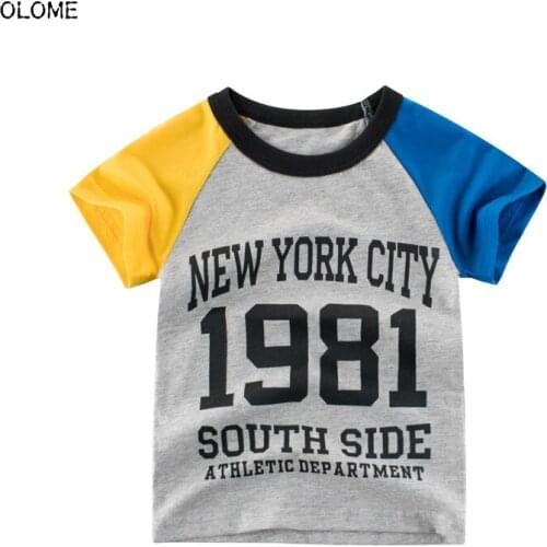 Sport Style Summer Hot Sale Childrens t-shirts 1981 New York City Baby Girls and Boys Short Sleeves Tees Unisex Toddler Tops