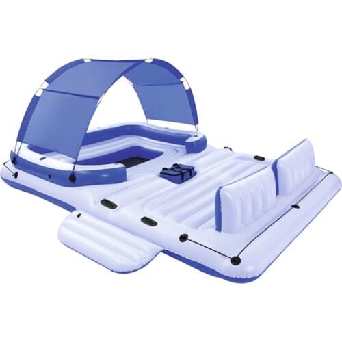 Sunshade Boat Floating Bed Oversized 6-8person Inflatable Floating Sea Drifting Adults Home Floating Row Sunshade Floating Bed
