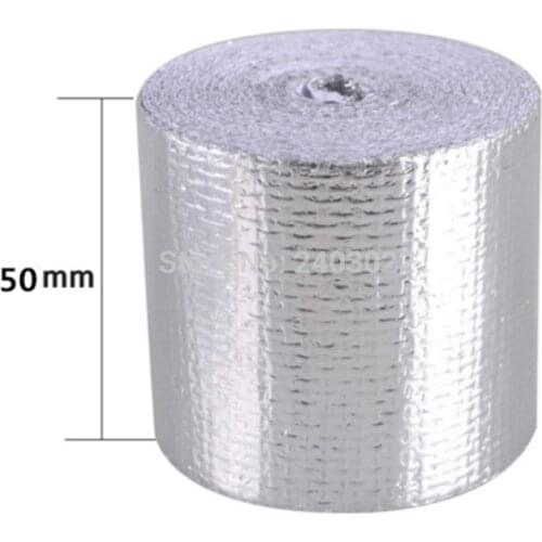 5cm*5meters Reflect A silver Thermal Tape Intake Wrap Reflective Heat Barrier Self Adhesive Engine Heat Protection Resistant