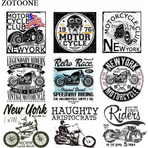 ZOTOONE Iron on Punk Patches for Clothes DIY T-shirt Applique Heat Transfer Washable Vinyl Stickers on Clothes Thermal Press