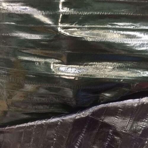 Eco-dyed Genuine Eel Skin Leather Fabric, 135cm*70cm, for Sandal/Purse/Garment,Free shipping