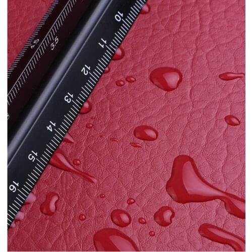 100x135cm 24 Colors Lychee PU leather Fabric by Meter Synthetic Faux Leather Fabric for Sewing DIY Bag Sofa Furniture Material