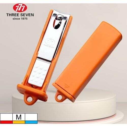 THREE SEVEN/777 Portable Nail Clippers Manicure Scissors Fingernail Cutters Pedicure Nail Tools Trimmers with Box M-Size