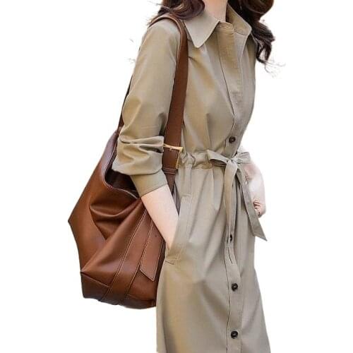 2021 spring dress new protective cardigan lace-up waist placket thin windbreaker