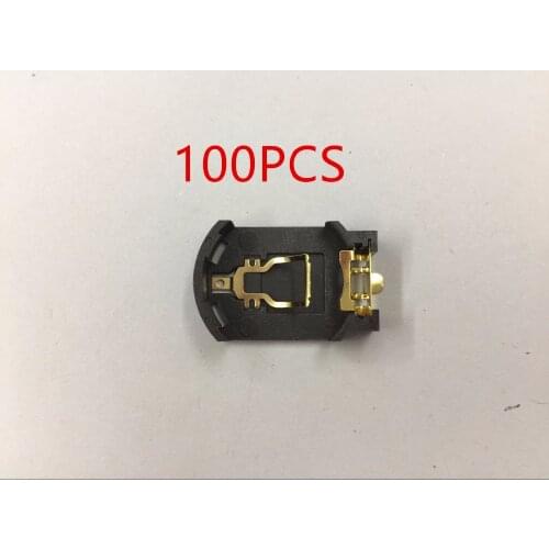 100PCS Plastic Housing CR2032 CR2025 Button Cell Battery Socket Holder Case