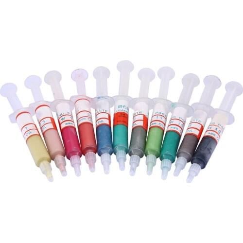 11pcs Polishing Tool Oil-Soluble Diamond Polishing Paste Compound Syringes Optional Polishing Abrasive Tools