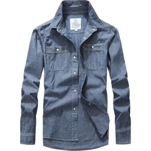 Мужские джинсовые рубашки AFS ZDJP China At AliExpress