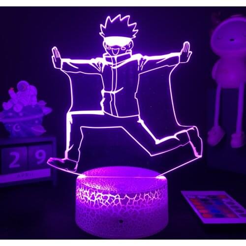 Anime Lamp Satoru Gojo Jujutsu Kaisen Led Night Light for Birthday Gift Jujutsu Kaisen Nightlight Satoru Gojo Lamp Drop Shipping