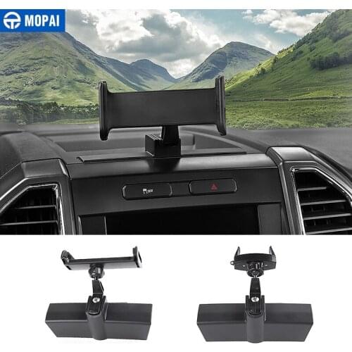 MOPAI Car GPS Mobile Phone Ipad Holder Bracket Cellphone Stand Stickers for Ford F150 2015 Up Interior Accessories Car Styling