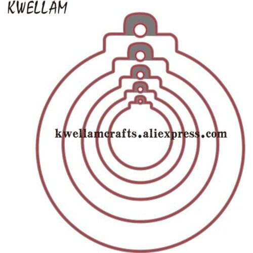 Large Size 15cm Christmas Decoration Ball Metal Die cutting Dies For DIY Scrapbooking Photo Album Embossing Folder KW7090905