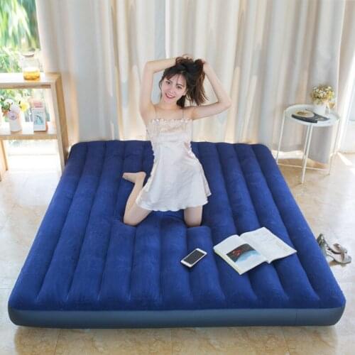Household inflatable sheets, popular cushion bed, double thickened outdoor inflatable mattress, portable fun bed