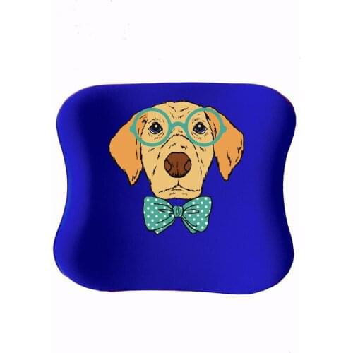 Custog Memory Foam Kids-Young Visco Waist Support Back Pillow For Study Chair Orthopedic Health Care Pad Sweet Dog
