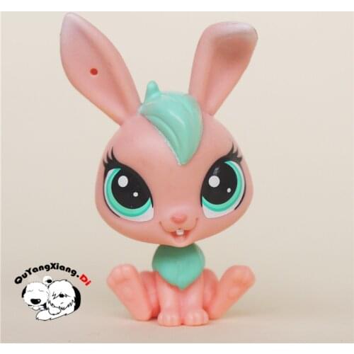 CW006 Pet Shop Animal Pink rabbit doll action Figure