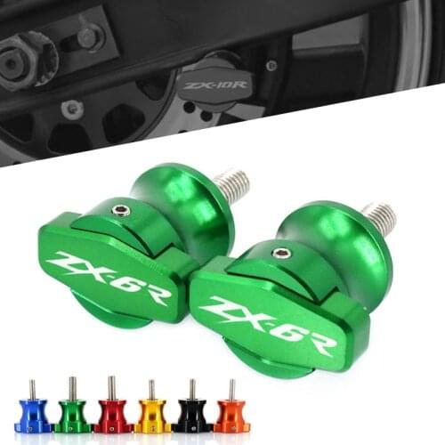 For KAWASAKI NINJA ZX-6R ZX-10R ZX-14R ZX6R ZX10R ZX14R ZX 6R 10R Motorcycle Frame Stands Screws sliders Swingarm Spools Slider