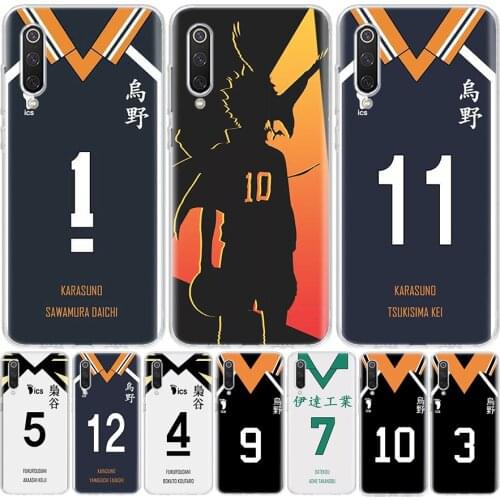 Haikyuu!! Karasuno Jersey Shoyo Hinata Phone Case For Xiaomi Redmi Mi Note 10 9 8 A3 A2 A1 CC9 9T Lite Pro 6X 5X F1 CC9E Coque C
