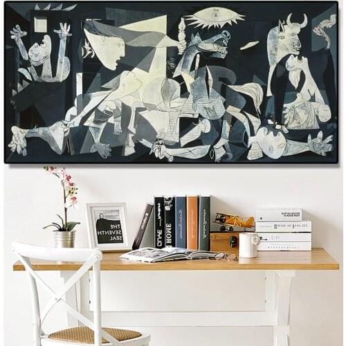 Picasso Guernica Famous Art Paintings Print On Canvas Art Prints Picasso Artwork Reproductions Wall Pictures Home Decoration