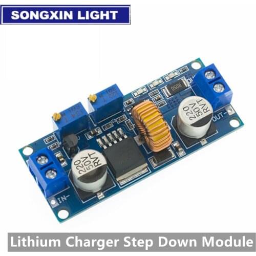 CC/CV 5A Lithium Charger Board XL4015 Adjustable 6-38V To 1.25-36V DC Step Down Power Supply Buck Module