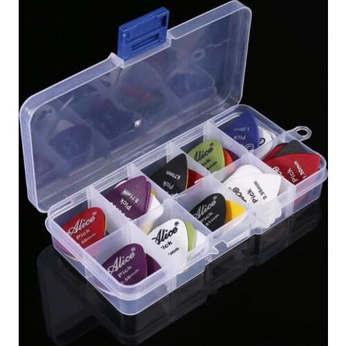 Guitar Pick 40in1 Case Set Plastic Mix 0.58-1.50 Color Random