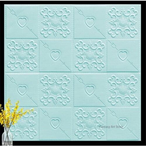 Newly Designed 10 Pieces of 3d Wall Panel Home Decoration 3d Wall Stickers Living Room Apartment 3d Self-adhesive Wallpaper